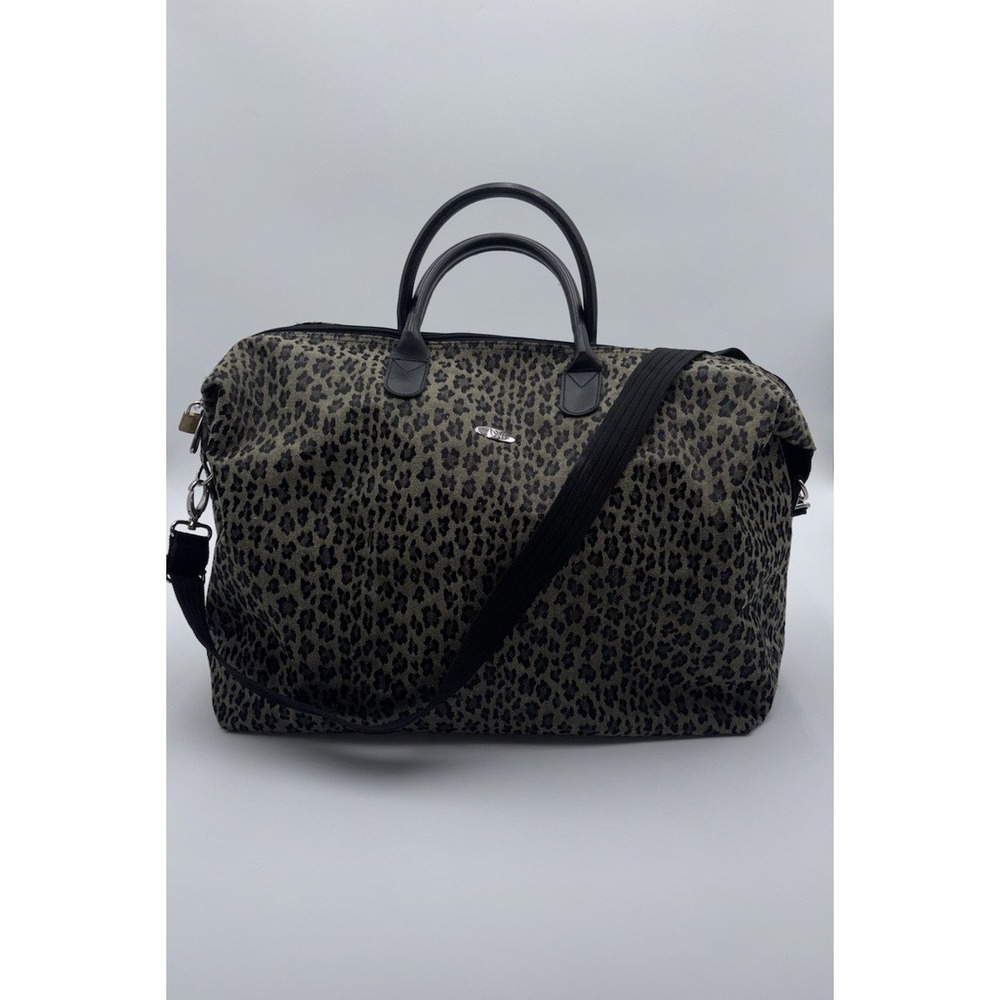 Diane Von Furstenberg Large Leopard Carry On Duffle weekender bag - Picture 2 of 9